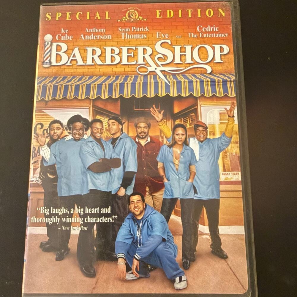 Barbershop DVD Special Edition Ice Cube Cedric The Entertainer Comedy Movie